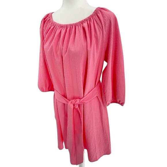 ELIZABETH AND JAMES Women's Pink Petunia Pink Belted Dress NWT Small - Picture 2 of 6